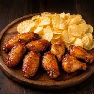 Secret Honey-Glazed Wings & Crisps Combo 秘制蜜汁鸡翅+薯片组合