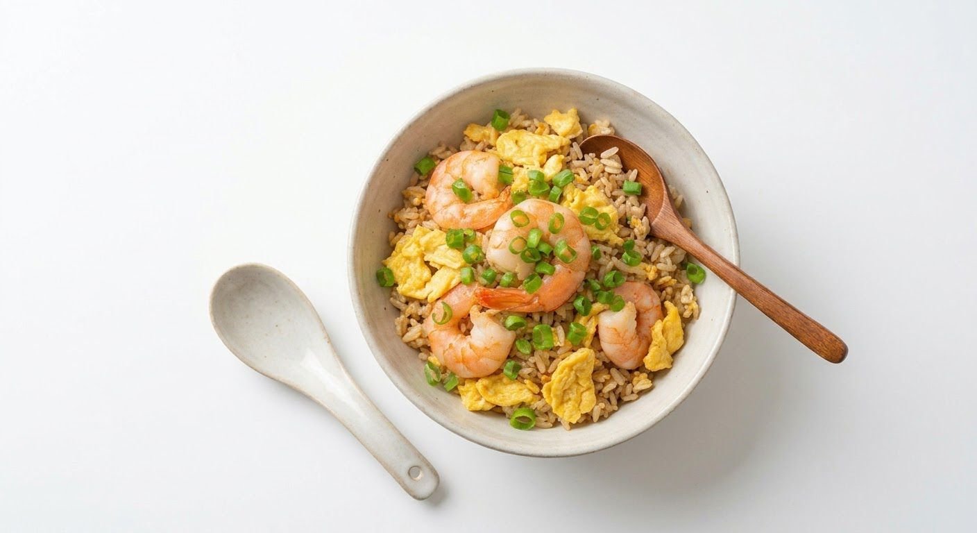 King Prawn Egg Fried Rice 大虾蛋炒饭
